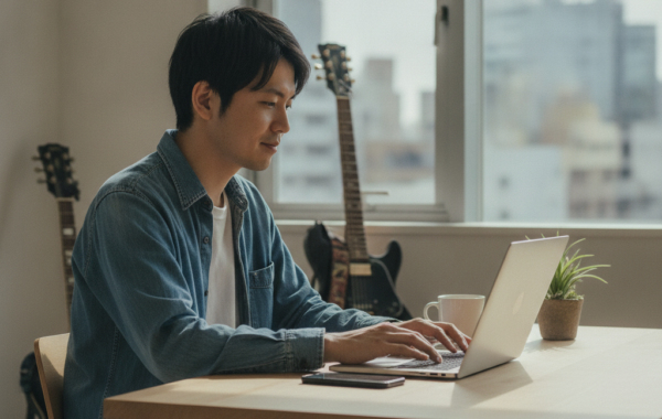 よお、みんな！元気にしてるか？俺は高見颯太、24歳、大阪在住のフリーターだよ🎸。昔はバンドマンとして夢追いかけてたけど、バンド解散してからはメルオペ（メールオペレーター）で生活の基盤を作って、今は月25万くらい安定して稼いでるんだよね。